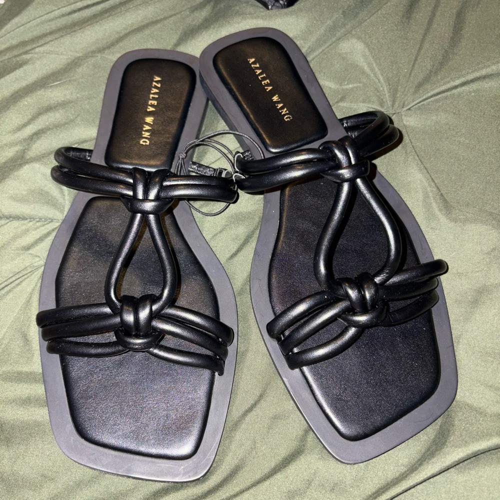 Black Women's Knotted Sandals